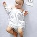 Kids Baby Girls White Off Shoulder Lace Dress Toddler Girls Summer Linen Tops Clothes (0-6 Months, Lace White)