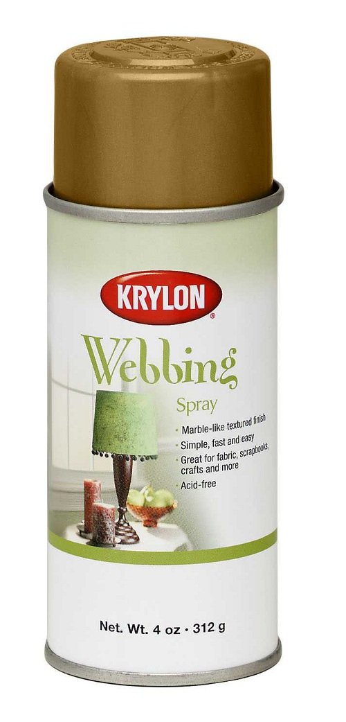 Krylon Webbing Spray Decorative Finishes Aerosol 4 oz. Gold Chiffon eBay