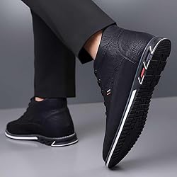 mitvr Men's Casual Dress Boots Motorcycle Boots