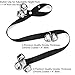SEGMINISMART Dog Bells for Potty Training, PowPetie Dog Bell Training Your Puppy The Easy Way - 5 Extra Large Loud 1.4 Bell, Black Nylon, Adjustable Length for Small, Medium and Large Dogs