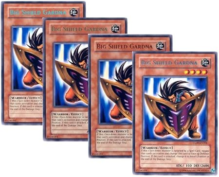 Amazon 4色セット遊戯王 英語版 Dl09 En004 Big Shield Gardna ビッグ シールド ガードナー レア 4色セット ブルー シークレット レタリング グリーン ブロンズ シルバー おもちゃ おもちゃ