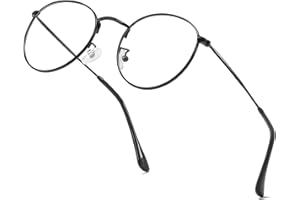 aisswzber Small Round Circle Classic Unisex Eyewear Lightweight Non-Prescription Eyeglasses Clear Lens Glasses for Women Men