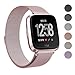 SWEES Metal Bands Compatible Fitbit Versa Smart Watch, Stainless Steel Metal Replacement Accessories Small Large for Women Men, Black, Champagne, Colorful, Rose Gold, Silver, Grey