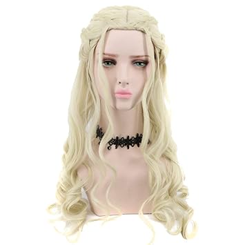 Newness Blonde Cosplay Wigs For Game Of Thrones Dragon