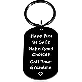 GrandSon Gift from Grandma, Teen Boy Gifts for Teens 14th/15th/16th Coming of Age Gift New Driver Keychain Go to College 16 Year Old Birthday Graduation Easter Basket Stuffers for Teen Boys Girls