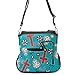 Sugar Skulls Flowers and Crosses Colorful Concealed Carry Crossbody Purse