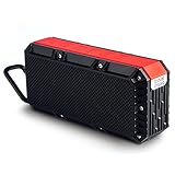 Travel Inspira Waterproof Bluetooth Speaker, V4.2 Portable Wireless Outdoor Speaker with Bonus Carabiner 10W Subwoofer IPX6-2,200mAh Rechargeable Battery 15 Playing Hours Hands-free Calling
