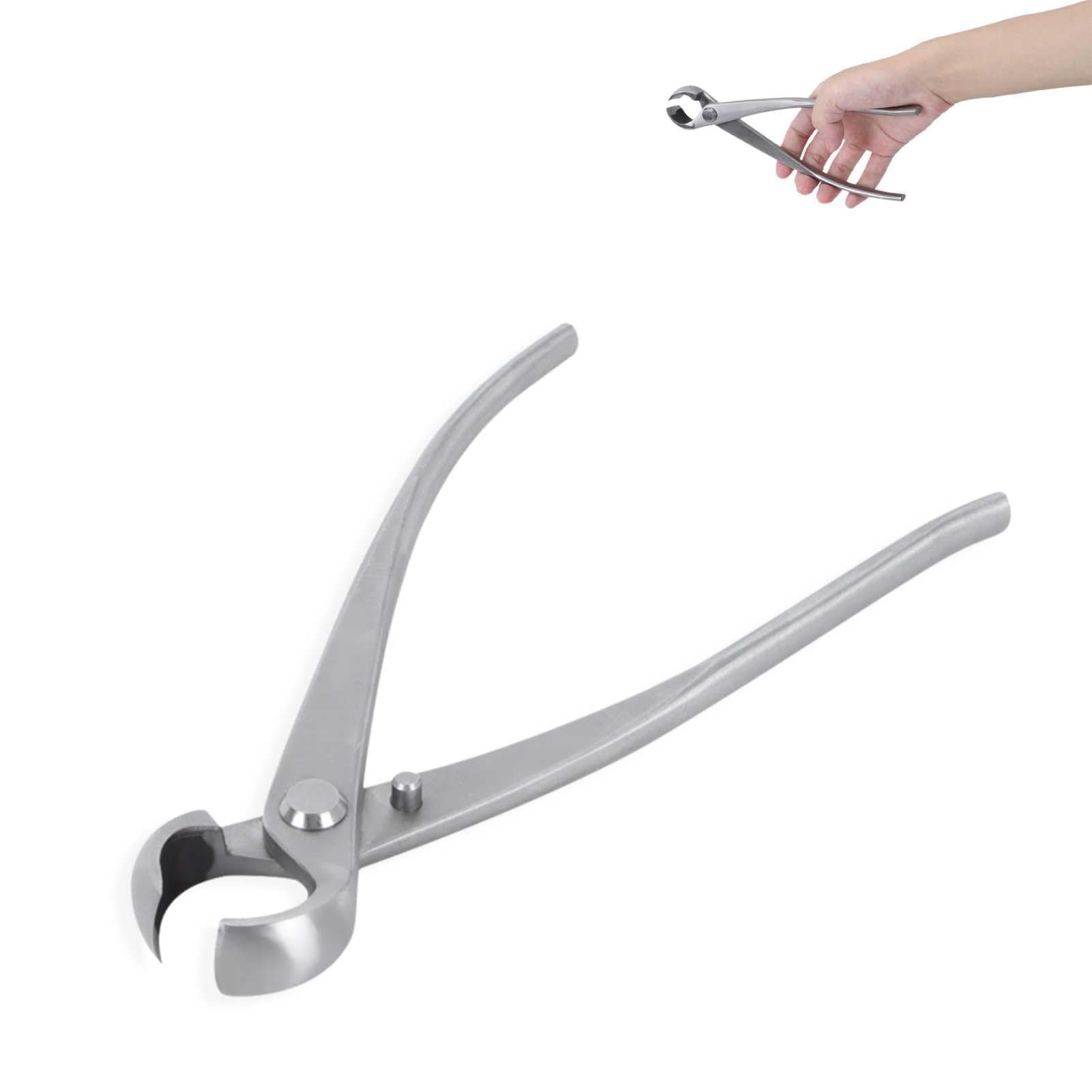7inch Knob Cutter Bonsai Tool Stainless Steel 180mm Branch Concave Cutter for Pruning Fork Branches Garden Bonsai Tools Shear Scissor