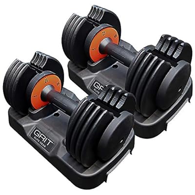 Grit Adjustable Dumbbells Pair 5-25 LBS KG Egypt Ubuy