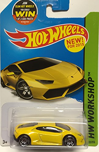 Hot Wheels 2015 HW Workshop Lamborghini Huracan LP 610-4 222/250, Yellow
