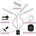 Grow Light, Plant Lights for Indoor Plants, Auto ON/Off Timing Plant Grow Lamp with Red, Blue Spectrum, 10 Dimmable Levels, 3-Head Divide Control Flexible Gooseneck Arm (Strip - 30 W)