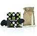 Zazza Cheese Markers Set Made of Natural Slate -5 Cheese Labels Perfect for Charcuterie Boards 2 Soapstone Chalks with Bag and Designer Gift Box