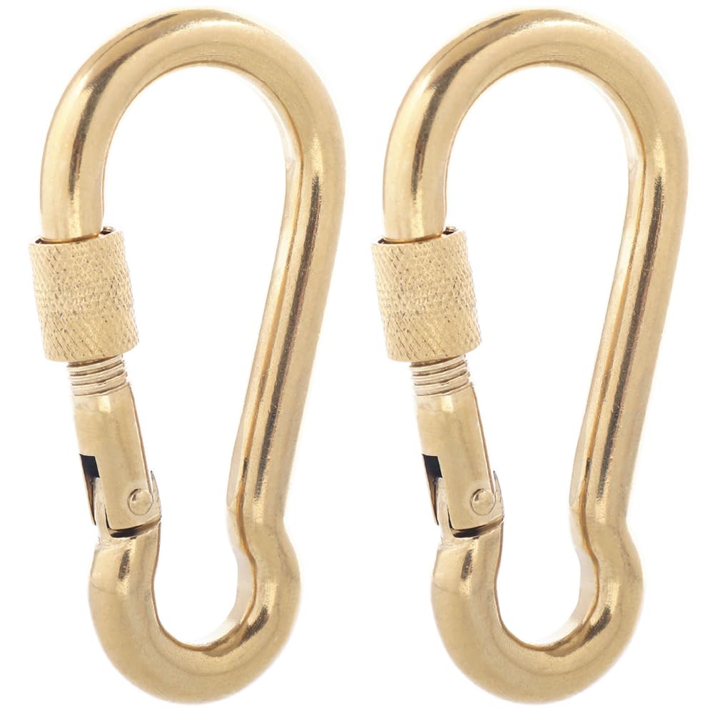 SEPWIK 316 Stainless Steel Carabiner Clips, Heavy Duty Carabiner Hooks, Keychain Carabiners, Multi-Purpose Spring Snap Hook for Dog Leash, Outdoor Camping, Swing, Hammock