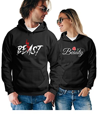 Beast Beauty Matching Couple Hoodies - Pullover Sweatshirts - His and Hers Outfits