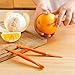 Magic Trio Peeler Set Use as Vegetable Peeler Potato Peeler Veggie Peeler Julienne Peeler Orange Peeler Garlic Peeler with 2 Orange Peeler + 1 Kitchen Towels (6 pcs)