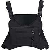 Nhsuzart Sports Chest Bag for Men & Women, Lightweight Front Chest Pack, Outdoor Chest Bag for Men and Women With Pocket & Extra Storage, for Workouts Cycling and Hiking