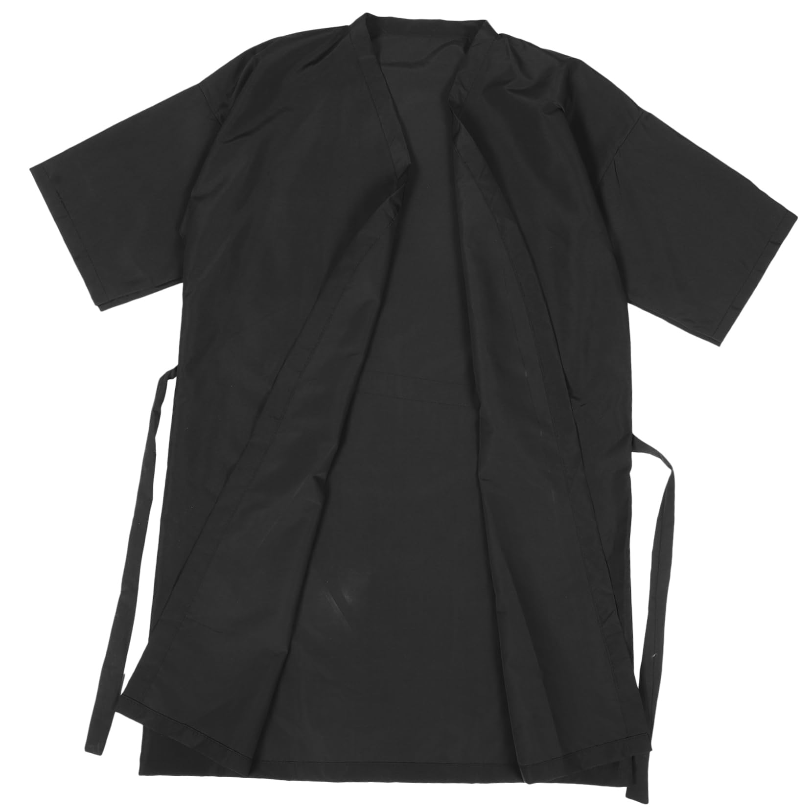 Frcolor customer's dress, hairdresser’s dress, kimono style, black
