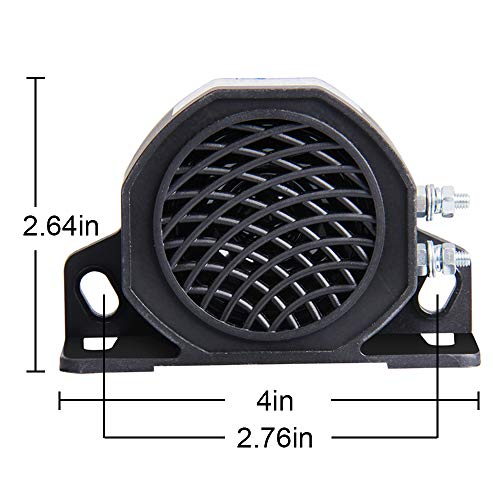 Bang4buck Universal Backup Warning Alarm 105dB 12 V Reverse Beeper Buzzer System for Construction Truck Heavy Vehicle -2 Year Warranty