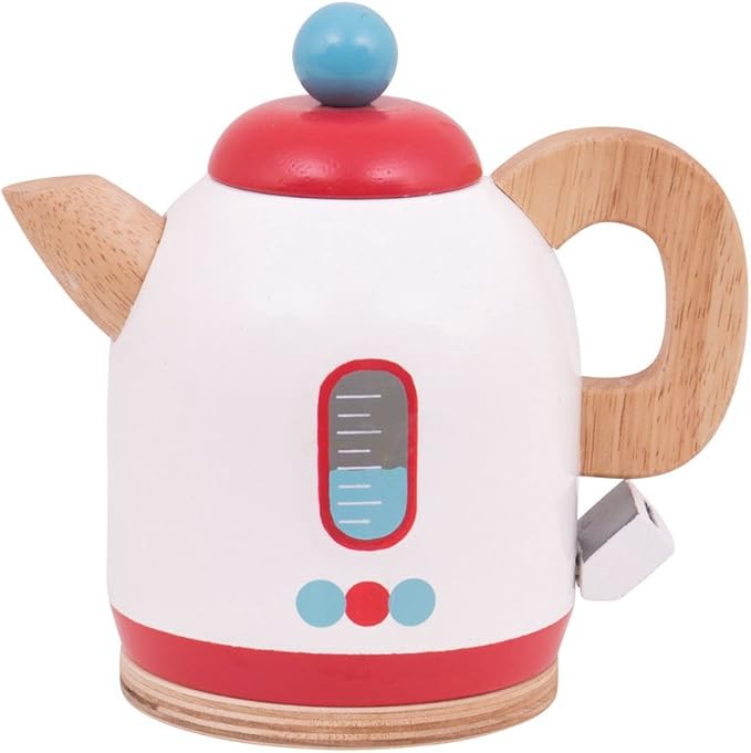 wooden toy toaster and kettle