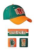 John Cena Green Orange 15x U Can't See Me Baseball Hat Headband Wristband Set