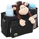 Stroller Organizer - The Best Diaper Bag for Babies & Toddlers - Universal Fit, Insulated Cup Holder + Portable Changing Pad + Removable Wallet - Perfect for Moms and Dads, Jogging or Walking