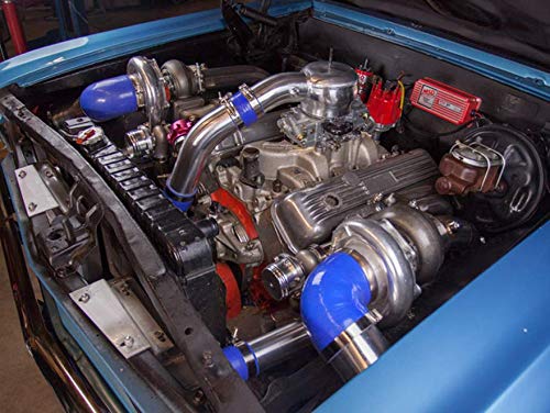 Cxracing Twin Turbo Intercooler Piping Bov Kit For 64 67 Chevelle