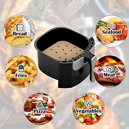 300pcs 8.5 Inch Air Fryer Parchment Paper Liners Square Air Fryer Baking Paper NonStick