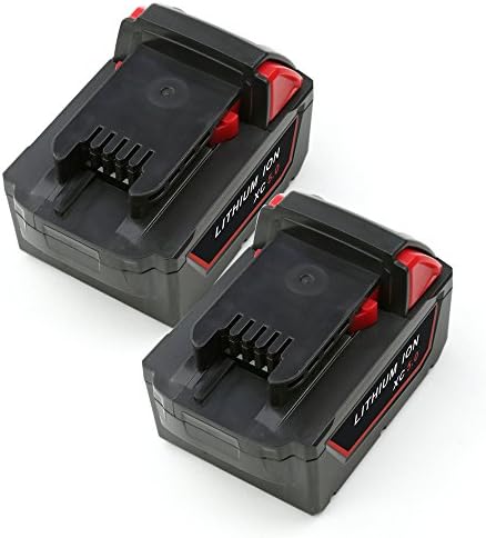 [2-Pack] ForceAtt 48-11-1850 18V 5.0Ah 90Wh Rechargeable Lithium-Ion Replacement Cordless Power Tool Battery for Milwaukee Tools 48-11-1840 (Black)