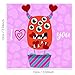 WAVEJOE Valentine's Day Cards 3D Foldable Holographic Monster Valentine Card Set with Heart Stickers and Envelopes Gift Choice for Kids Classroom Party Favor (30 Pack) (Holographic Monster Cards)
