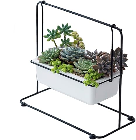 Amazon Co Jp Sanwer フラワーポット プランタースタンド 植物スタンド ホルダー 植木鉢 バルコニーフラワースタンド 底穴無し スタンド付 鉢置き 鉢台セラミック 飾り 北欧風 インテリア 多肉植物 観葉植物 おしゃれ 室内 オフィス シンプル ナチュラル 寄せ植え