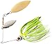 BOOYAH Blade Double Willow Chartreuse White Shad 1/2 Oz, One Size (BYBW12646)