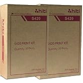Hiti Paper and Ribbon Pack 87.P3410.03BV for S420 Printer, 100 Sheets 4x6 Prints