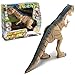 PREXTEX Battery Powered Walking Dinosaur Toy That Roars and Shakes While Eyes are Blinking Dinosaur Toys