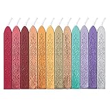 12 Pieces Sealing Wax Sticks with Wicks for Letter