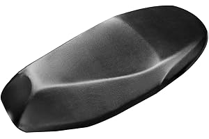 Abizarch Motorcycle Scooter Seat Cover, Universal Motorbike Seat Cover with Elastic, Breathable PU Leather Scooter Seat Rain PRrotector Cover for Most Motorcycle