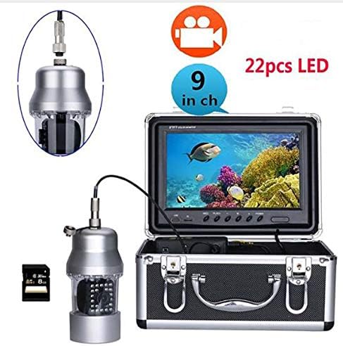 QT 15M 30M 9" inch TFT DVR Recorder Underwater Fishing Camera System Video Fishing Camera Sony CCD 0-360 Degree View
