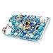 S8 Plus Case,Samsung Galaxy S8 Plus Case 3D Handmade Bling Blue Diamonds Beautiful Mermaid Sea Shells Shiny Sparkle Rhinestone Gems Crystal Clear Full Body Protection Hard PC Cover by Mavis's Diary