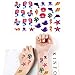 Mermaid Birthday Party Supplies Favors Kit - Total 84 Pcs- Bracelets, Goodie bags, Keychains, Rings, HairClips, Tattoos, Hairbands, Birthday Gifts For Girl Kids Party Accessories - Serves 12