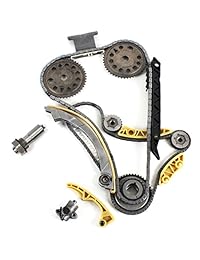 TK5090BSK Juego de cadenas de distribución último modelo (148 eslabones) con el último tipo de tensionador (actualizado) + conjunto de ejes de compensación para el motor Ecotec "DOHC" "Z22SE L61 L42 LSJ LNF