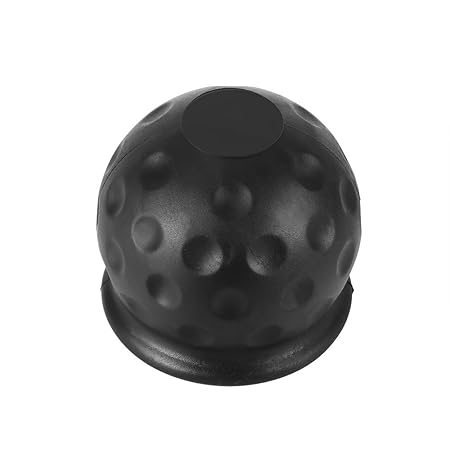 Winbang Anhängerkupplung Ballabdeckung, Kappe Anhängeraufhängung 50mm Anhänger Gummiabdeckung aus schwarzem Gummi (1pc)