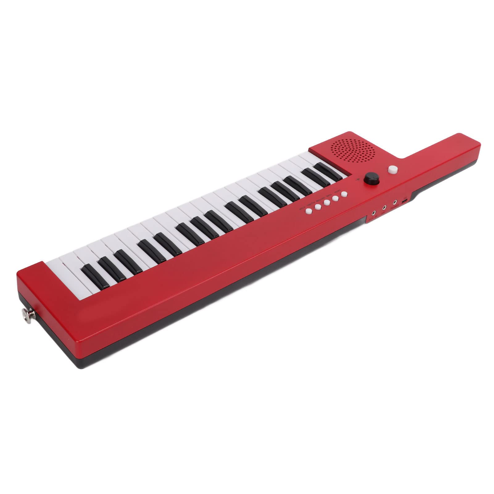 37 Key Keyboard Piano, Electronic Guitar Electronic Organ Portable Guitar Keyboard with 32 Note Polyphony for Beginner USB Piano Keyboard for Musical Lover(Red)