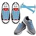 HOMAR No Tie Shoelaces for Kids and Adults Stretch Silicone Elastic No Tie Shoe Laces