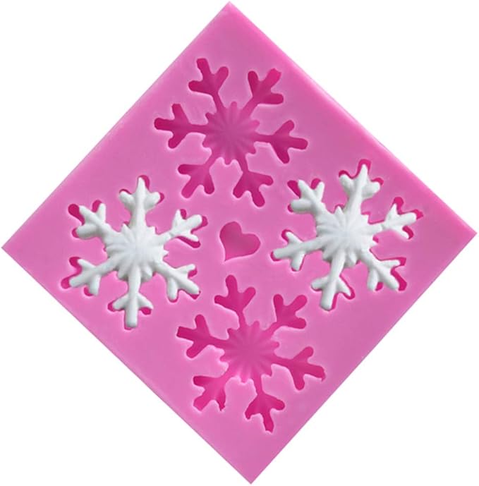 Encadrement Moulures Flybloom Flocon De Neige Forme Silicone Gateau Moule Pour Chocolat Savon De Bonbons De Noel Fondant Gateau Decoration Outils Napravi Rs