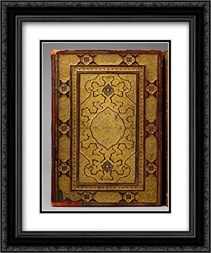 Sultan `Ali Mashhadi - Farid al-Din `Attar 2X Matted 20x24 Black Ornate Framed Museum Art Print - Mantiq al-tair (Language of The Birds)
