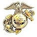 Eagle Emblems Men's U.S.M.C. Emblem Left Gold & Plated
