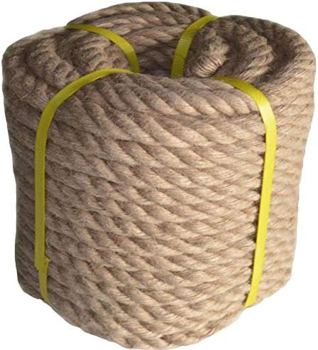 50 Feet x 1 Inch Natural Thick Jute 