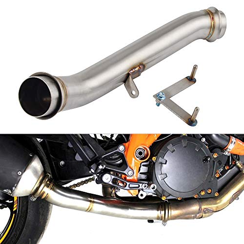NICECNC Aftermarket Motorcycle Stainless Steel Exhaust Muffler De-cat Pipe Eliminator Down Pipe Replace KTM 1290 Super Duke R 2014 2015 2016