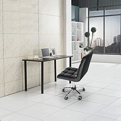 Onefa Office Chair Fashion Casual Lift Office Work Chair Beauty Salon Black Home Fashion Leisure Swivel Staff Lifting Salon Drawing Tablecloth Stands Adjustable (Black) - Thumbnail 6