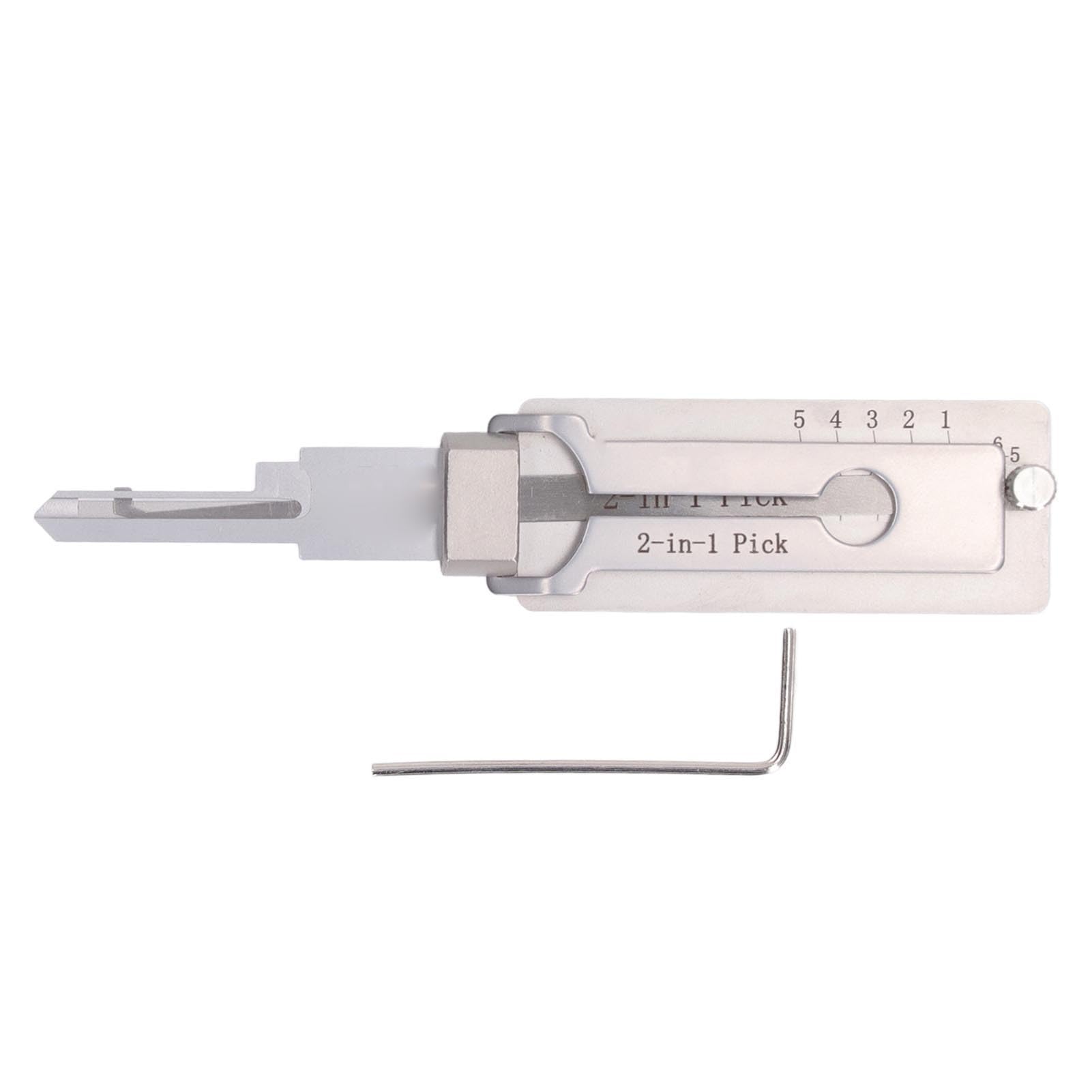 DEWIN KW1 Key Decoder，Key Decoder and Reader Key Decoder 2 in 1 Stainless Steel Key Pick Up Hook Tool Hardware for Repair Maintenance Home Vehicle Commercial