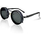Loycco Hand Made Nd-400 9 Gears Round Polarized Adjustable Dimming Men Sunglasses women Filter Diving Fishing